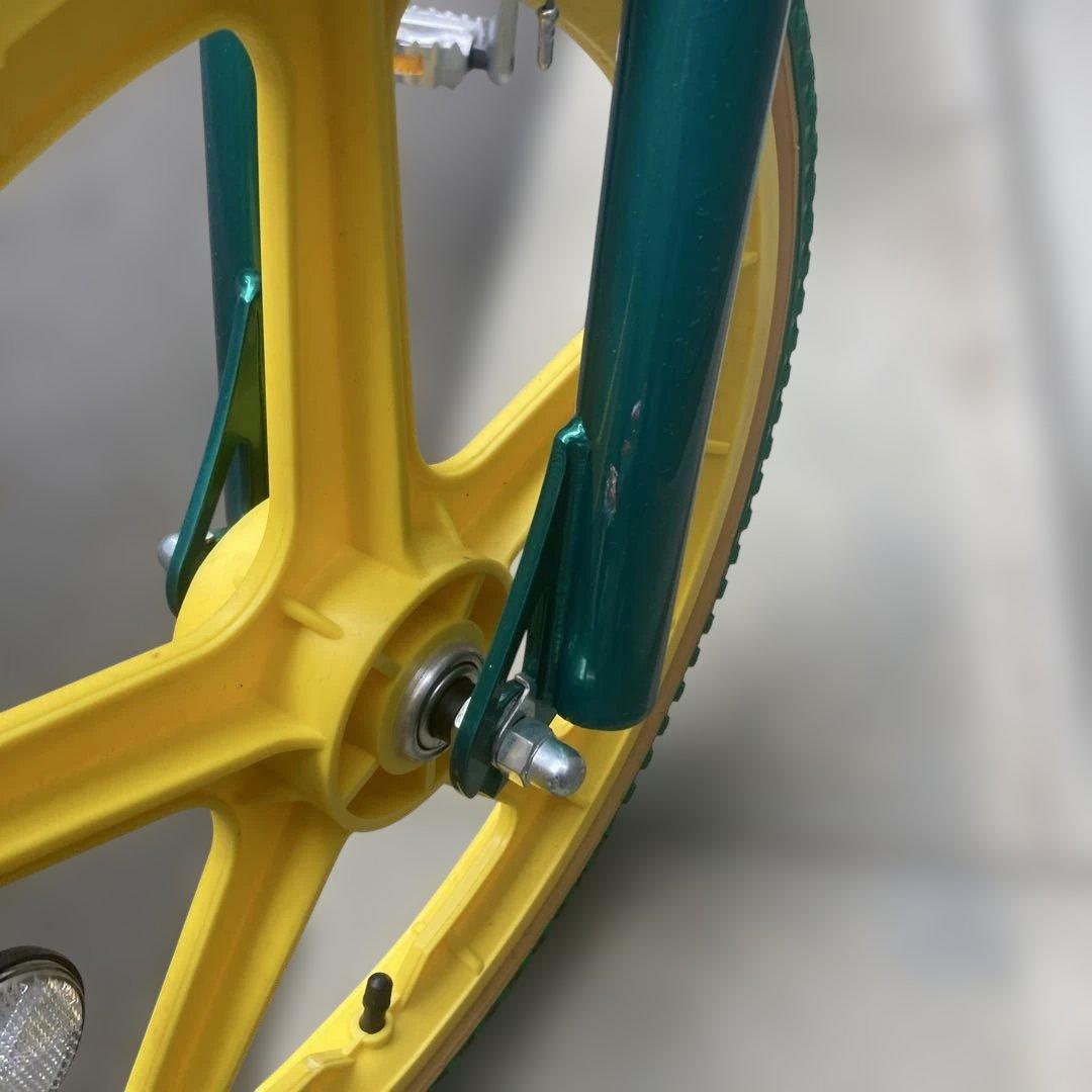 m*p様 BMX 20インチ_プロホイール_グリーン×イエロー