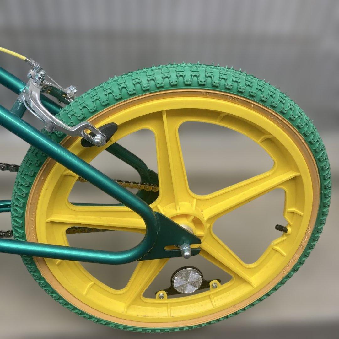 m*p様 BMX 20インチ_プロホイール_グリーン×イエロー