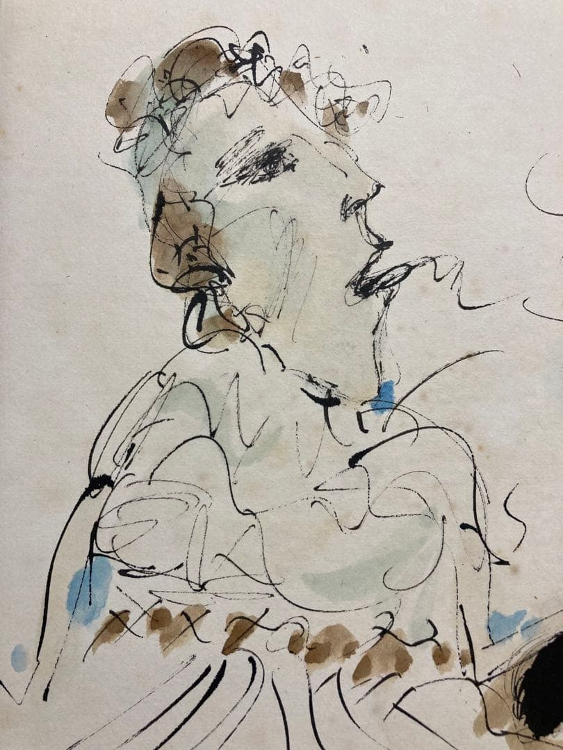 【真作保証】池田満寿夫 水彩原画 1965年 直筆サイン有り 絵画