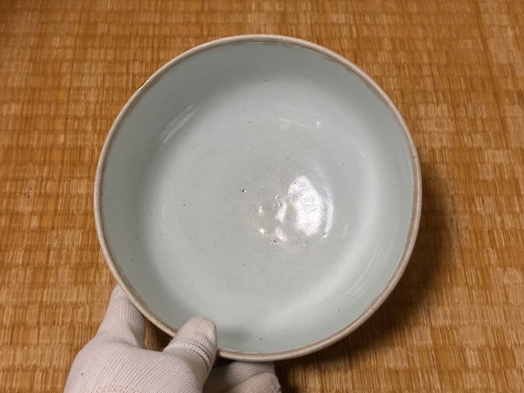古伊万里 古染付 紋入 蓋物 水指 漆蓋付 時代物
