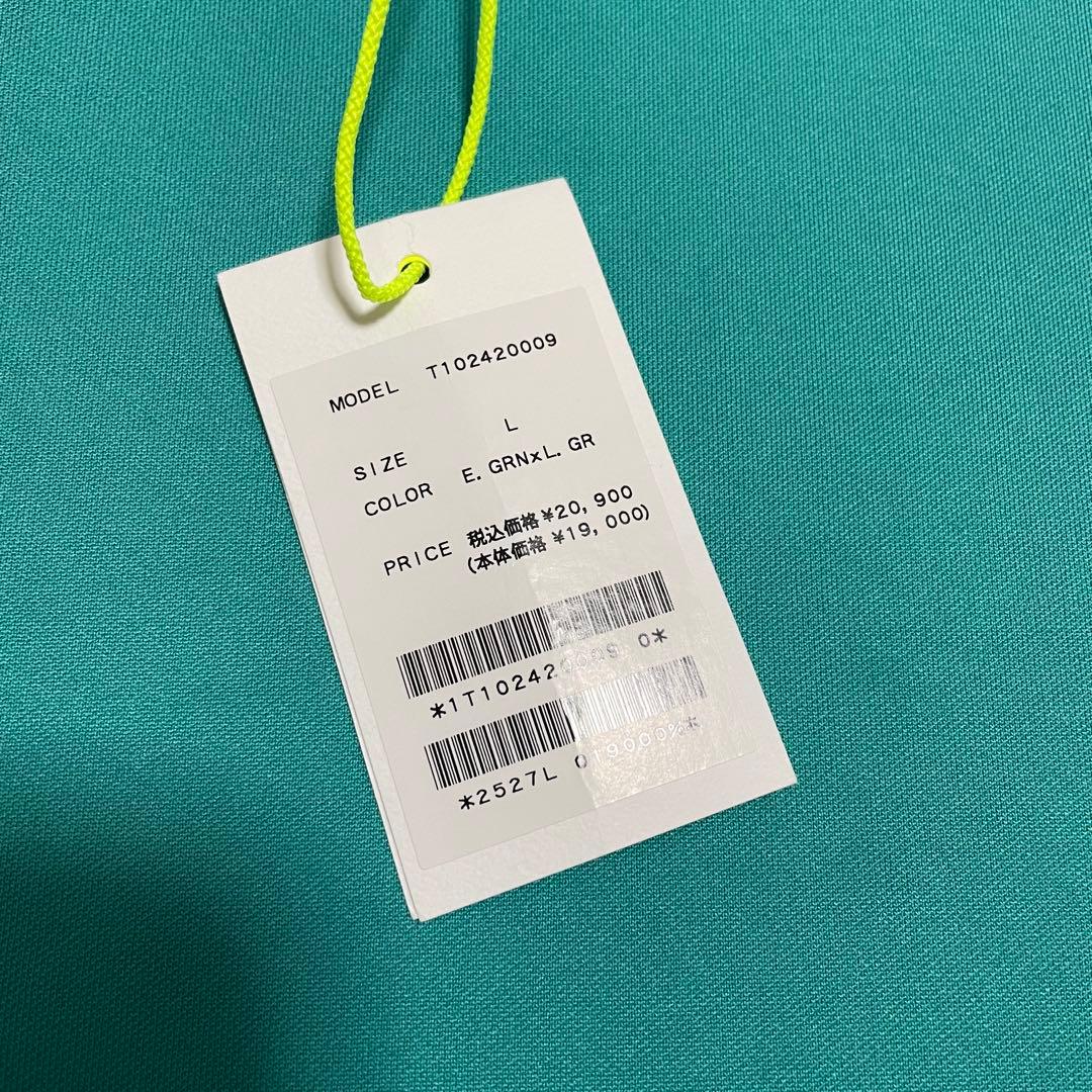 TFW49 モックネック　Tシャツ　グリーン　L ゴルフ