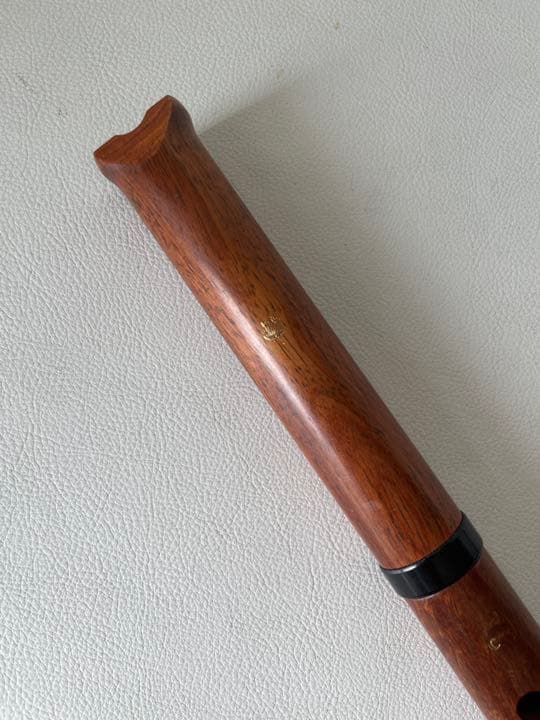尺八 在銘 蝴蝶 和楽器 楽器 木管 二本継 カバー付属 中古品