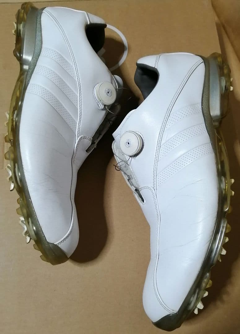 adidas ゴルフシューズ adipure 白 30cm
