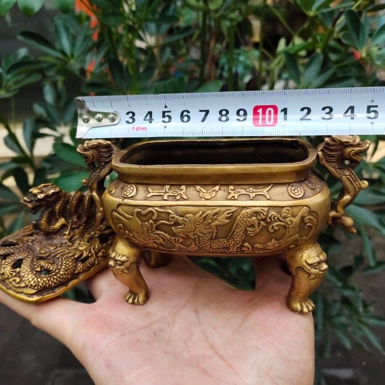 銅細工 龙纹香薰炉 檀香炉 香道具 装飾品 工芸品 美術品 置物