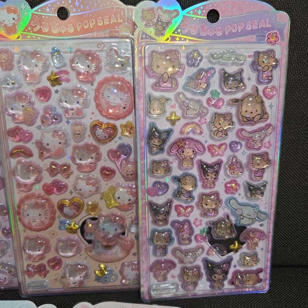 新品☆うるちゅる☆サンリオ☆ポムポムプリン、マイメロ、キティ、シナモン、クロミ