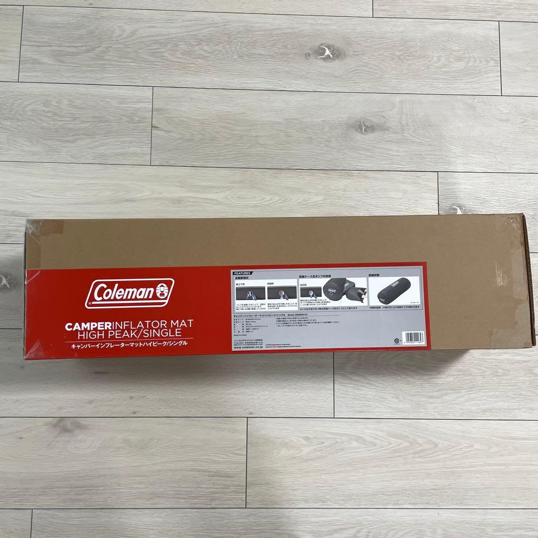 美品 Coleman キャンパーインフレーターマット ハイピークシングル