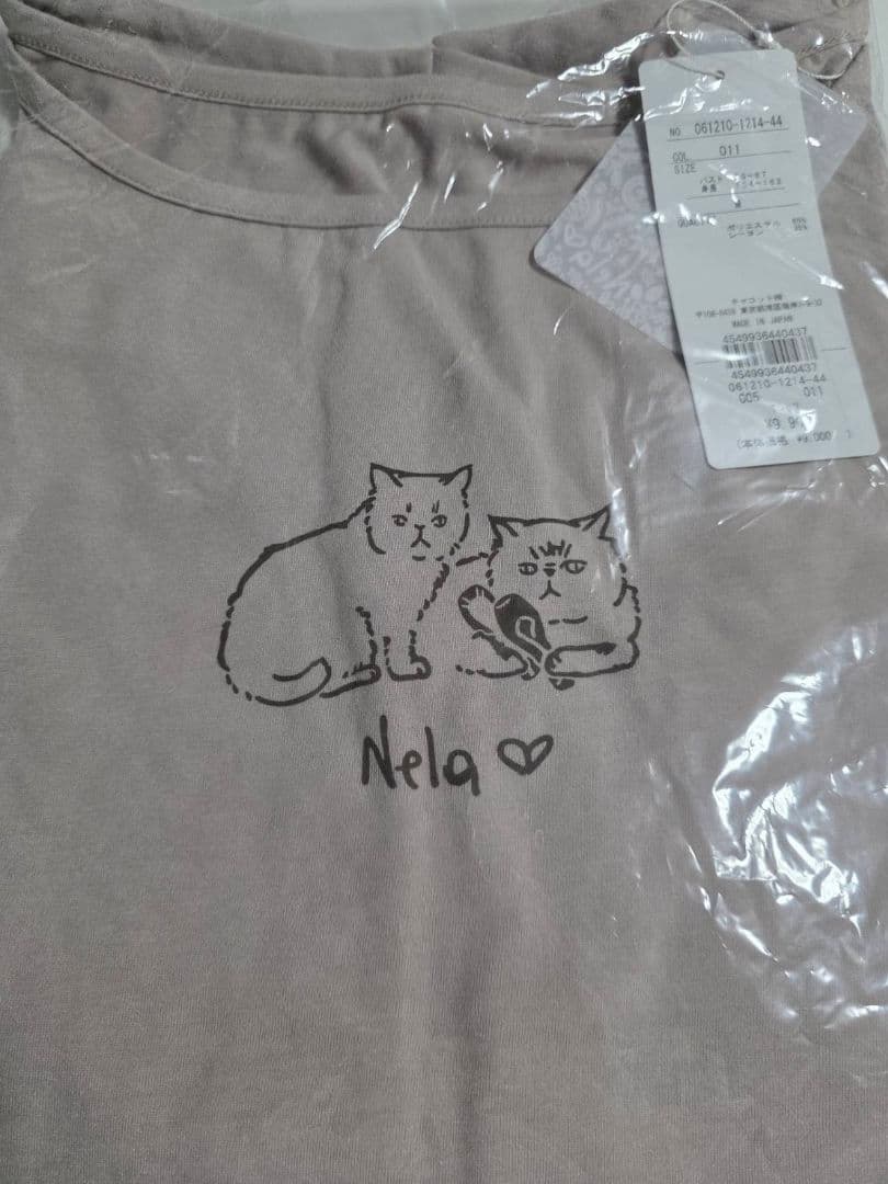 【人気】チャコット　Nelaライン　コラボ　Tシャツ　猫　バレエ