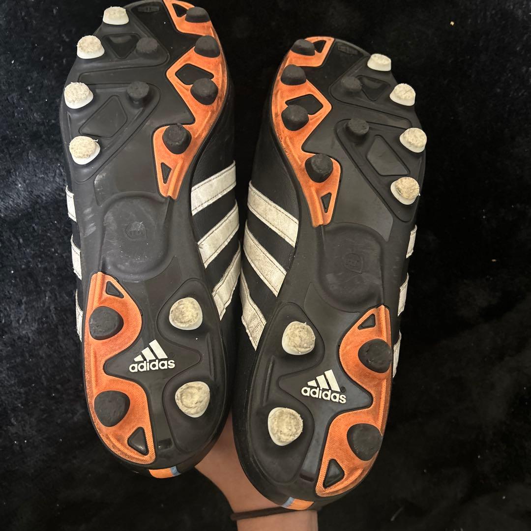 パティークadidas サッカーシューズ スパイク 黒/オレンジ