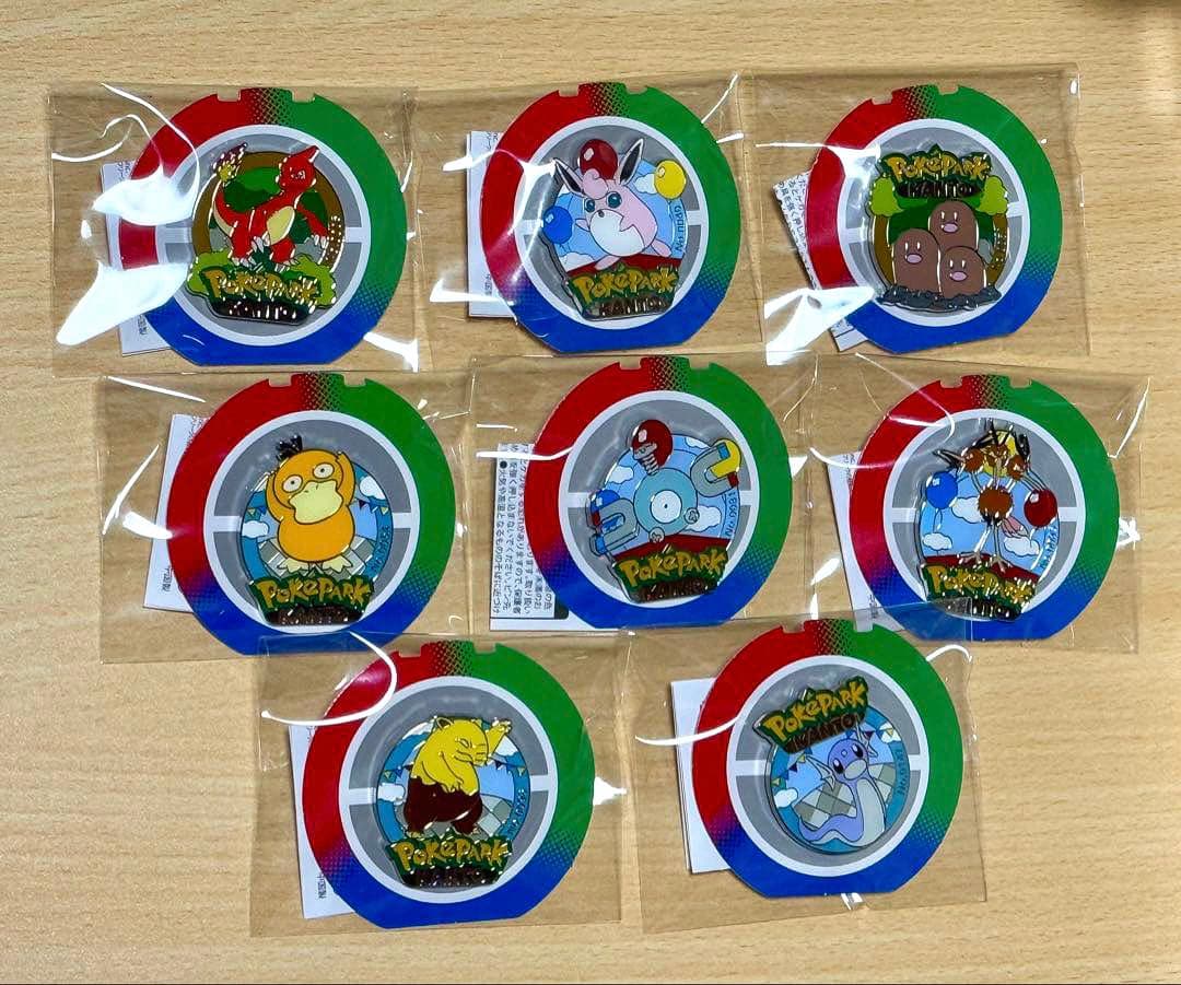 ポケパーク　カントー　ピンズ　まとめ売り　8個