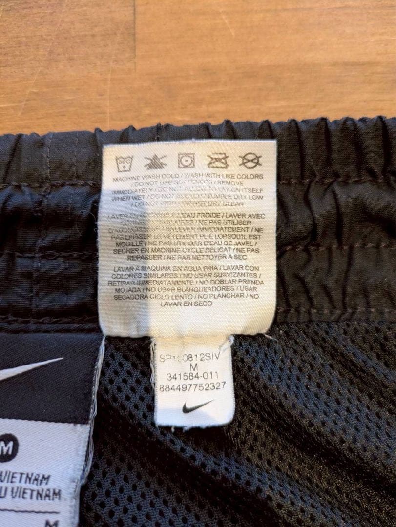 Nike ブラック ナイロンジャージ　パンツ　00's