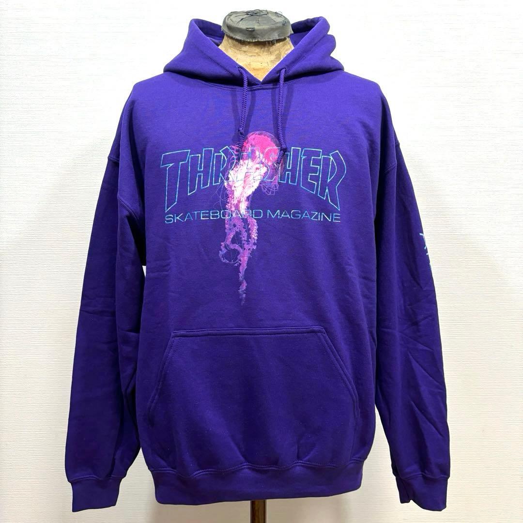 L 新品 希少 コラボ THRASHER ATLANTIC DRIFTパーカー