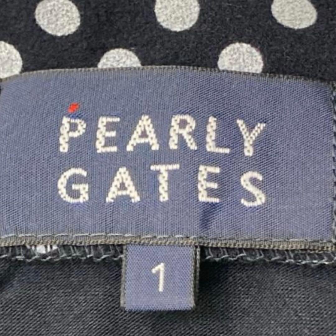 PEARLY GATES パーリーゲイツ ハーフジップ 長袖Tシャツ ドット柄