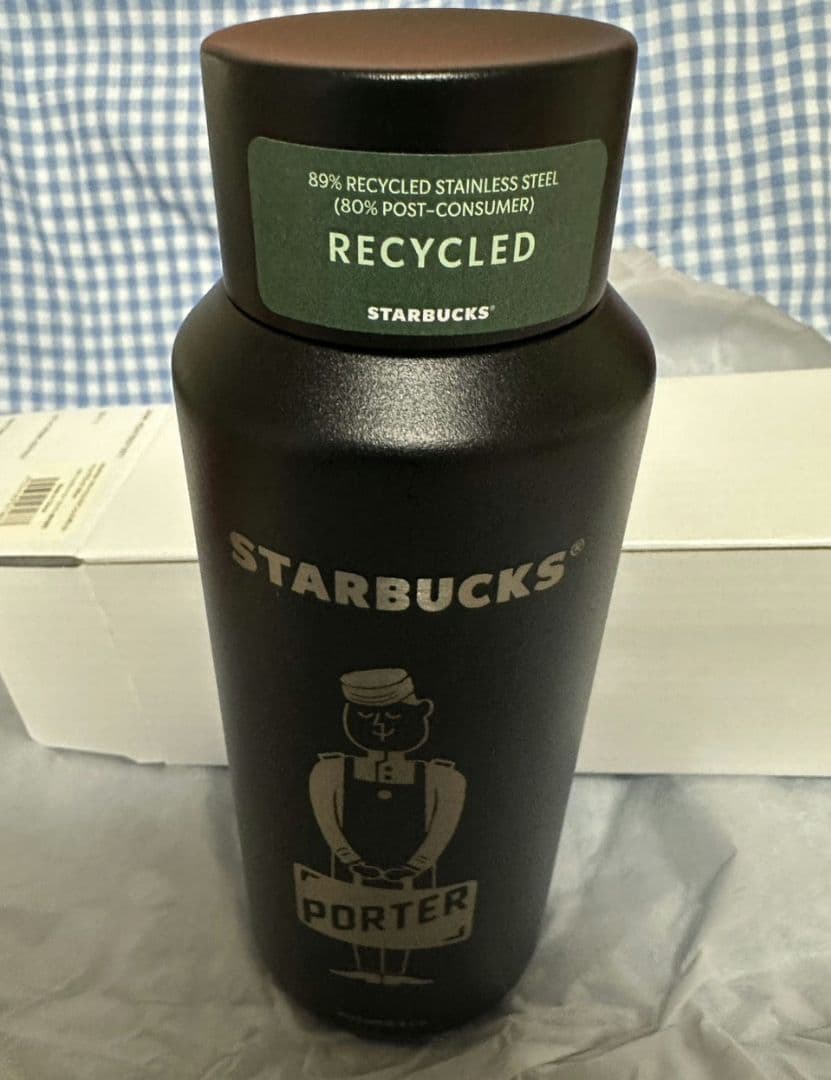 【新品メルカリ便】STARBUCKS PORTER ブラック 水筒
