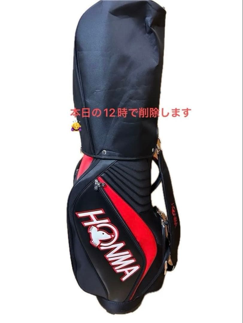 HONMA キャディバッグ ブラック/レッド 限定品