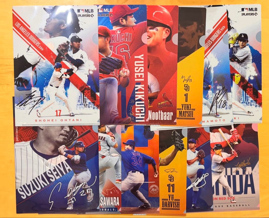 【大幅値下げ中！！】MLB クリアファイルコレクション コンプリートセット