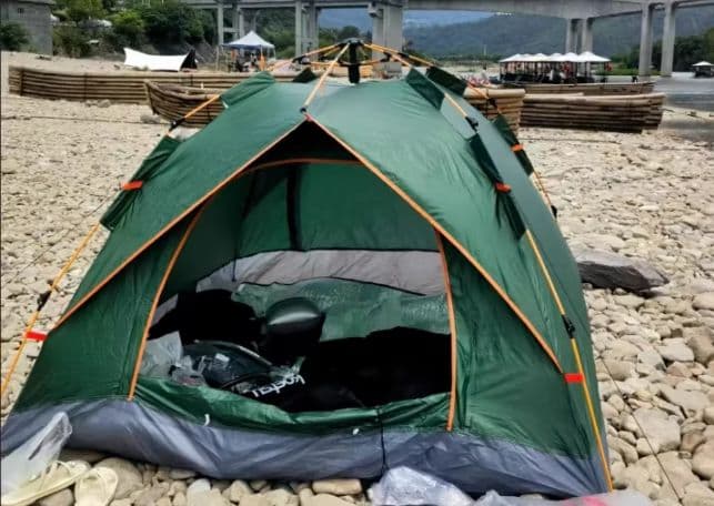 全自動ワンタッチテント 人用 折りたたみ 防雨 アウトドアキャンプ & ビーチ用