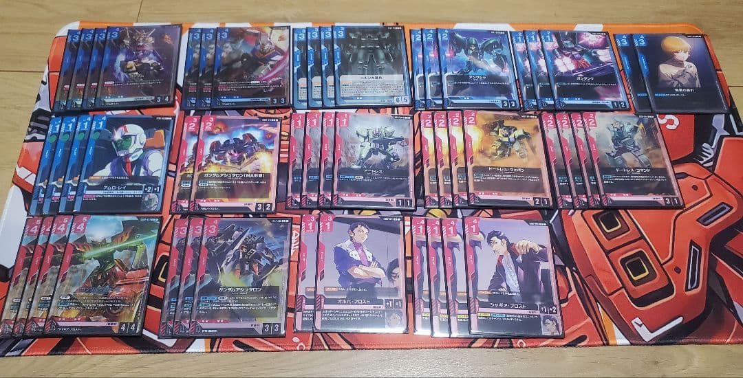 ガンダムカードゲーム プレイヤー引退品 構築済みデッキ6個 他