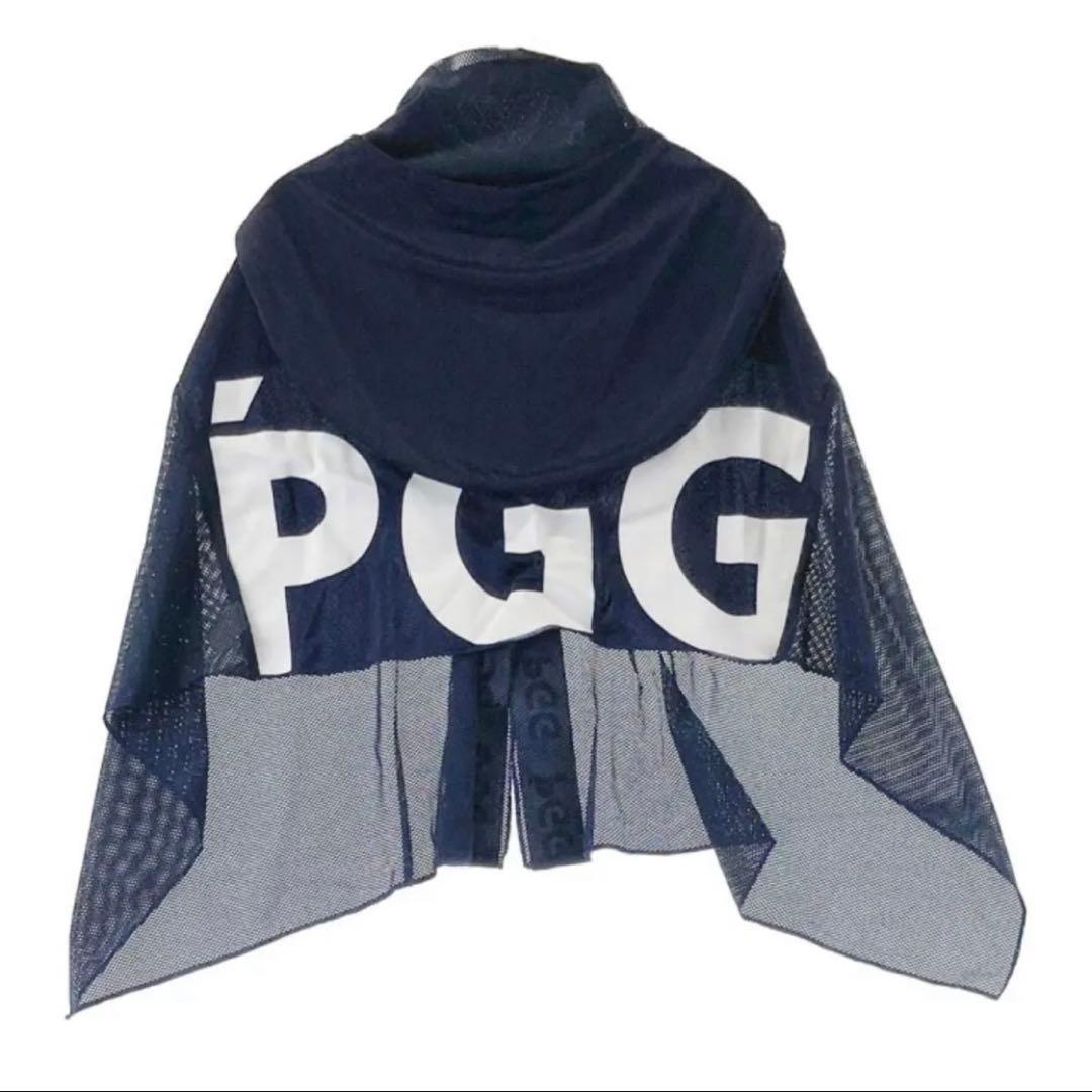 PGG フード付きメッシュポンチョ ネイビー