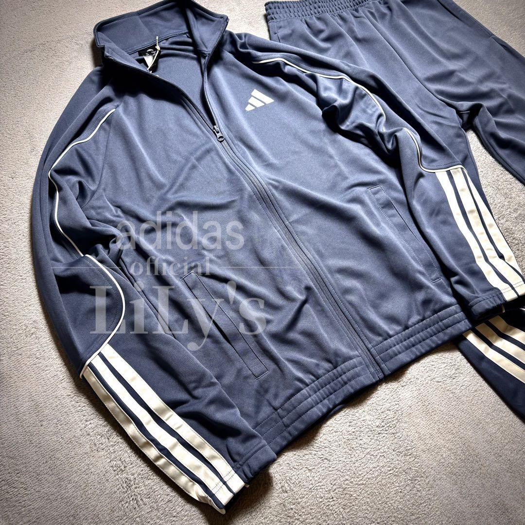【ＸＬサイズ】adidas上下セットアップ　トラックスーツ　青　ブルー　新品