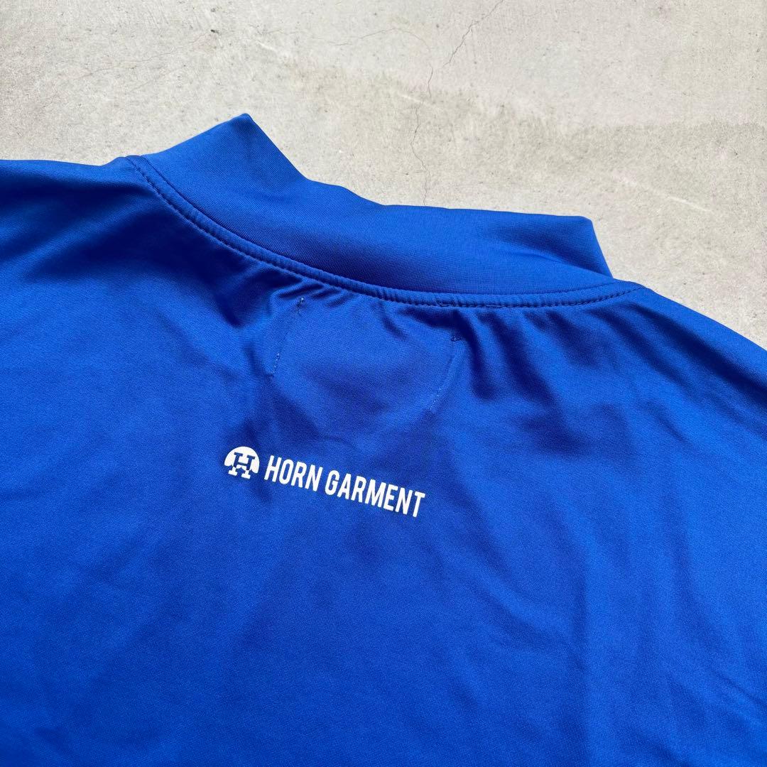 【美品】HORN GARMENT スターラインロゴ モックネック Tシャツ 46