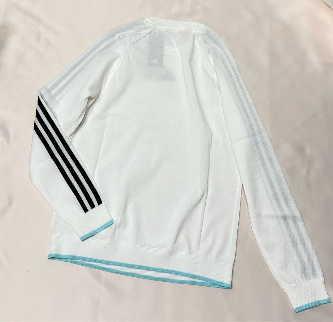 新品adidas ゴルフ　モックネックニット　パンチングプリーツスカート　爽やか
