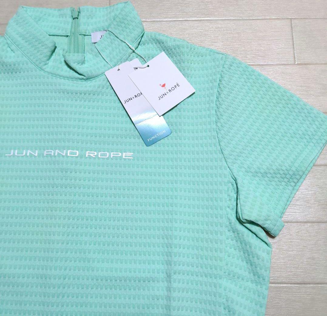 新品　ジュンアンドロペ　モックネックL　定価20900円春夏半袖