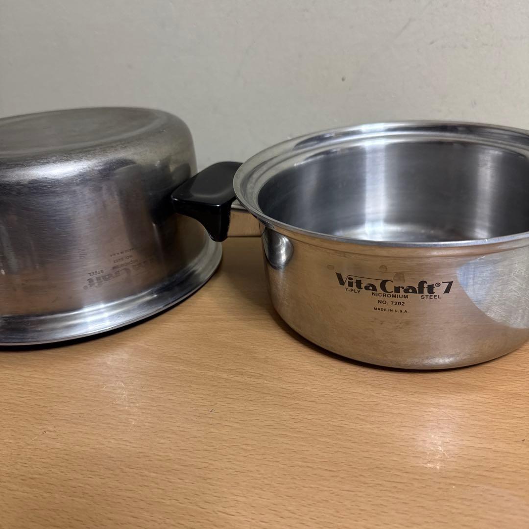 VitaCraft 7ステンレス片手鍋 中サイズ両手鍋