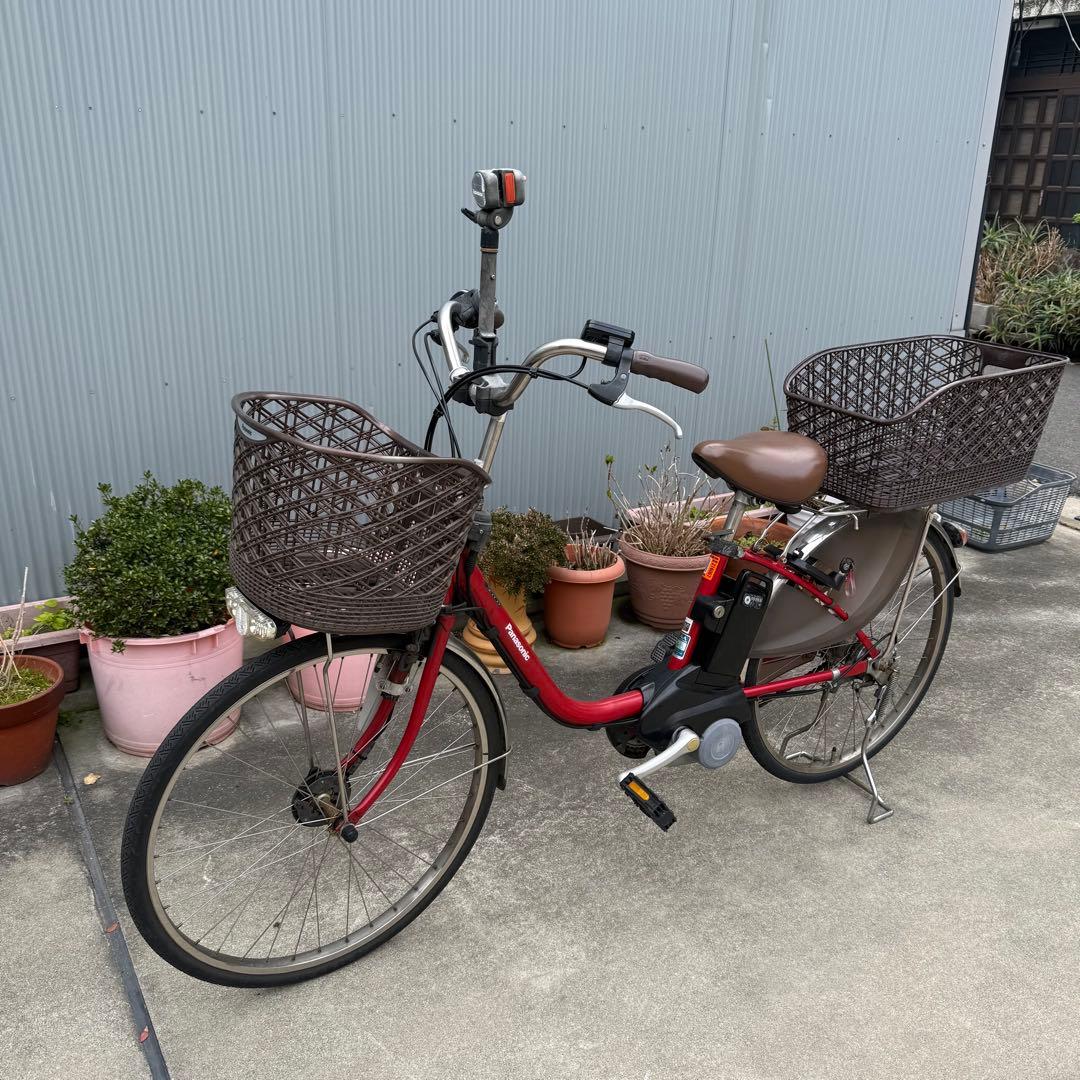 Panasonic 24インチ　電動アシスト自転車　12ah 長押し5つ点灯