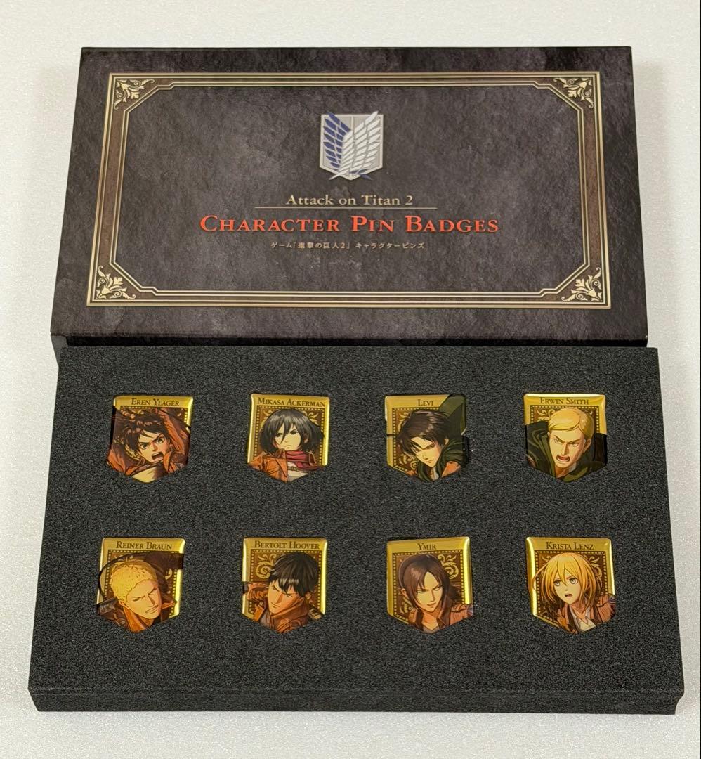 進撃の巨人2 TREASURE BOXトレジャーボックス　ピンズ8点