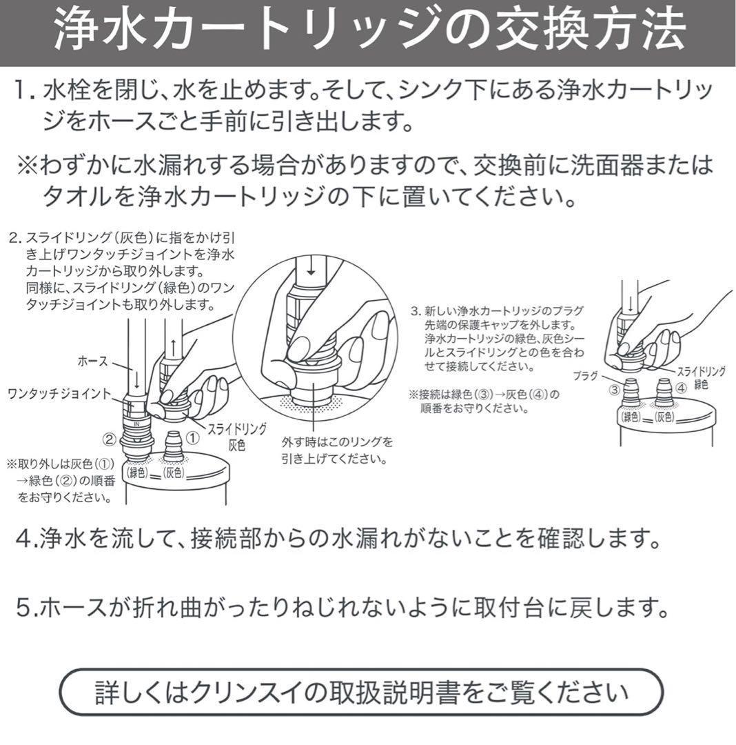 【R1418】UZC2000-GR 交換用浄水カートリッジ アンダーシンク互換