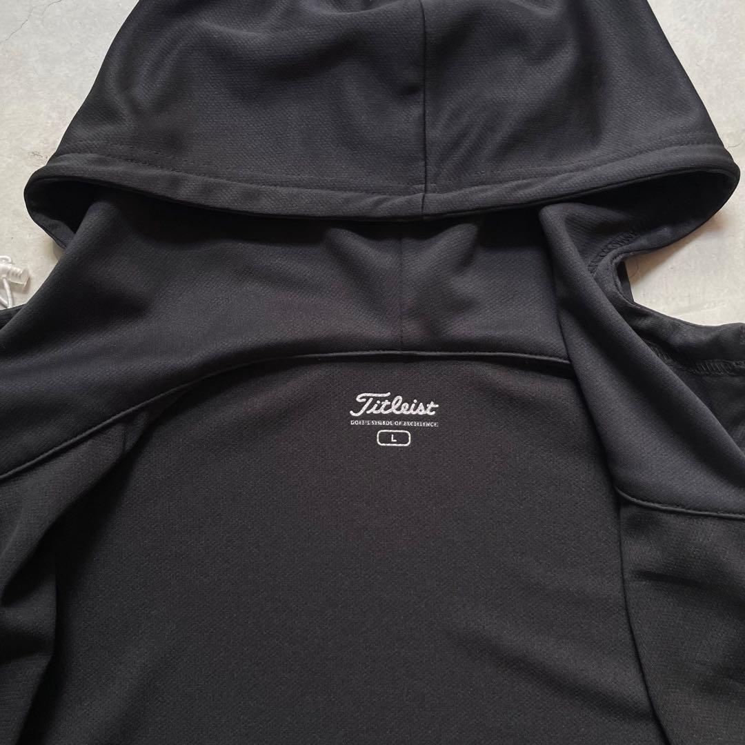 【美品】TITLEISTタイトリスト ジップフードパーカー レディースL 黒