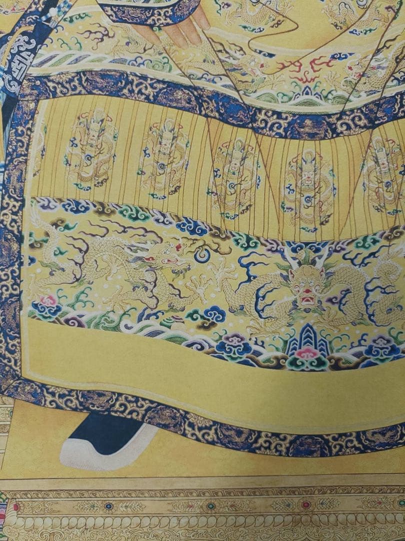 【康熙画像】 中国画 掛け軸 水墨画 和室 玄関 茶室 壁掛け 美術品