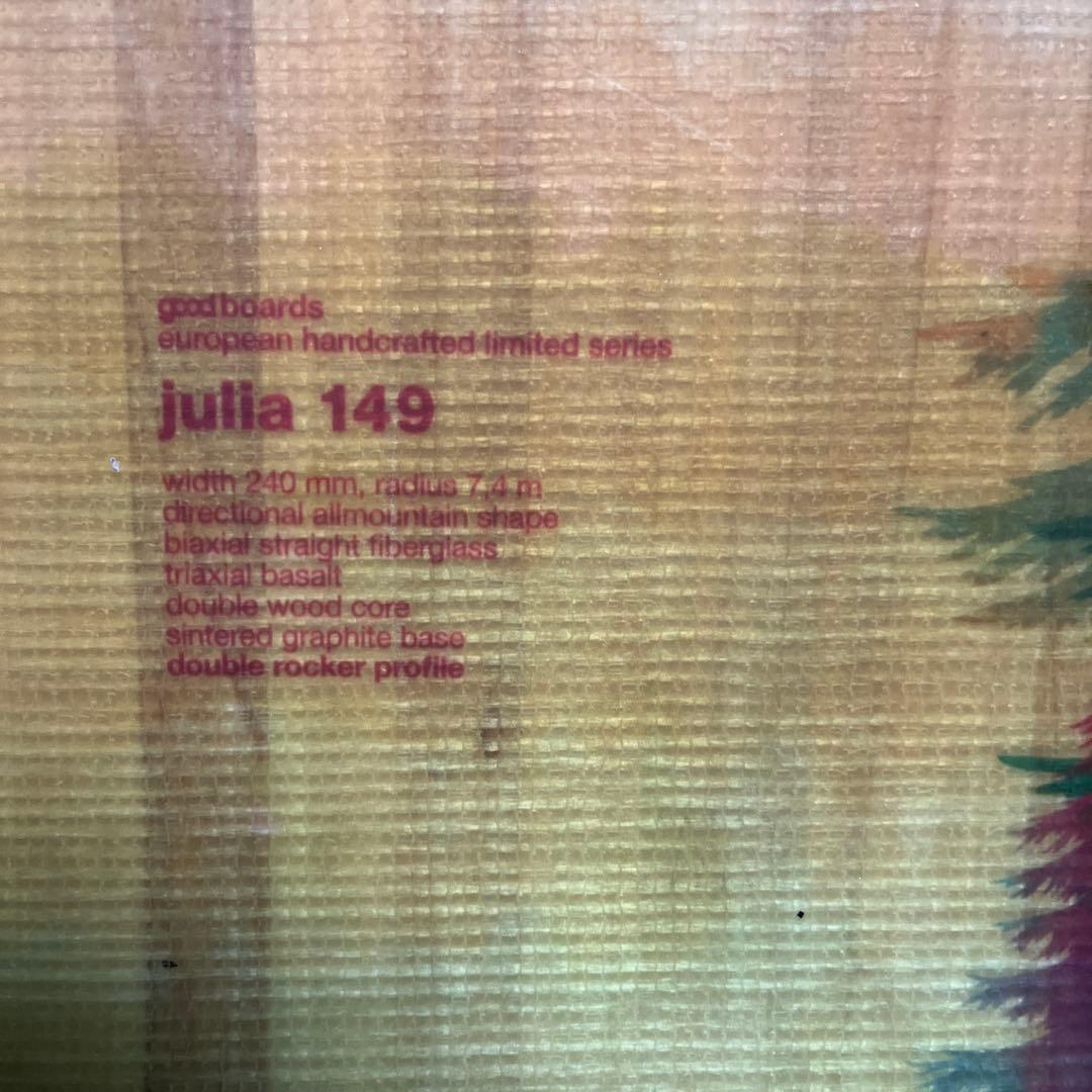 【チューンナップ済】ドイツ製スノボ板 good boards Julia149