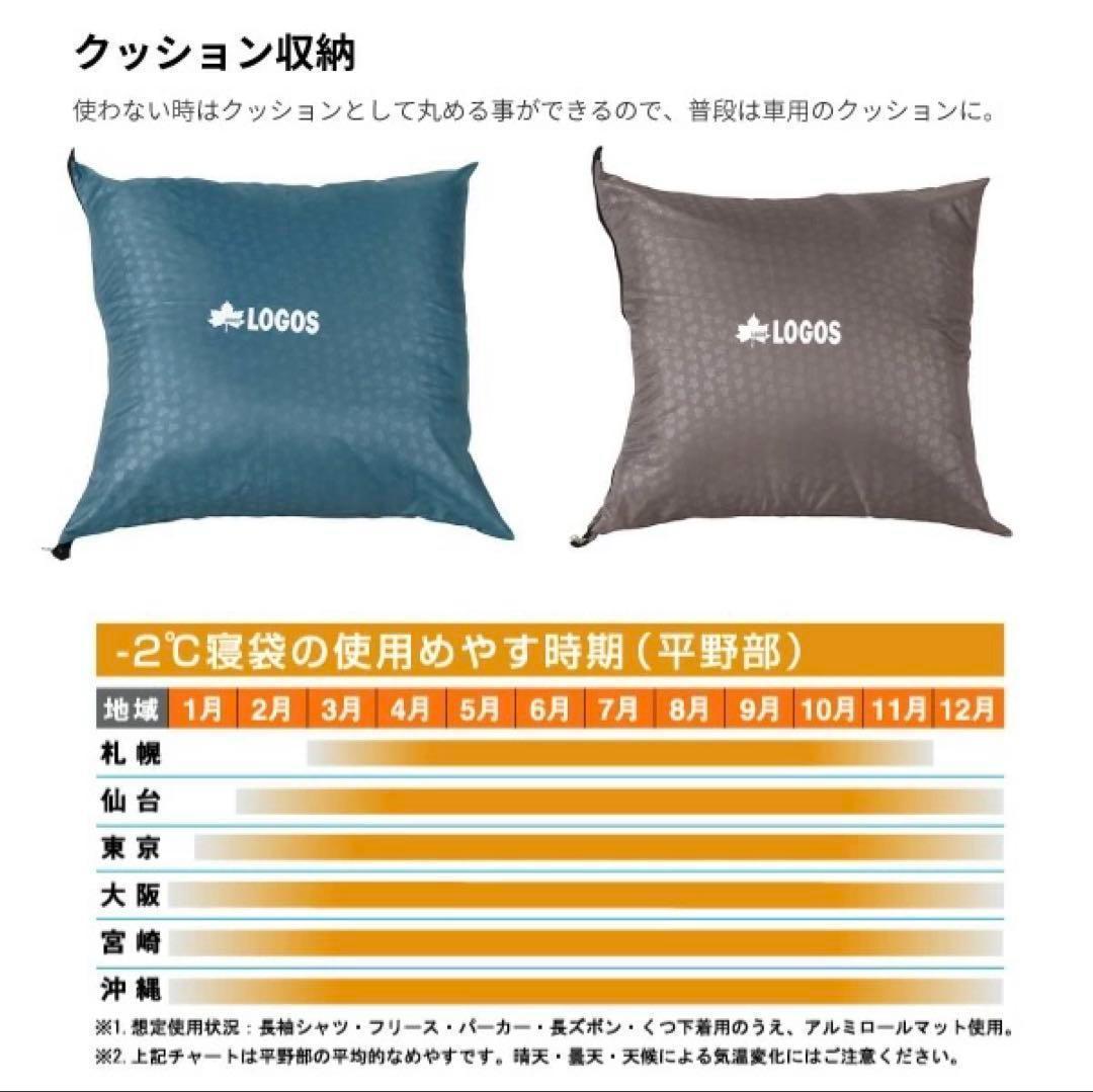 【未使用品】LOGOS ミニバンぴったり寝袋 冬用 セット アウトドア　シェルフ