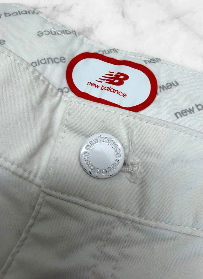 New Balance Golf ホワイト スリムフィット パンツ SIZE L