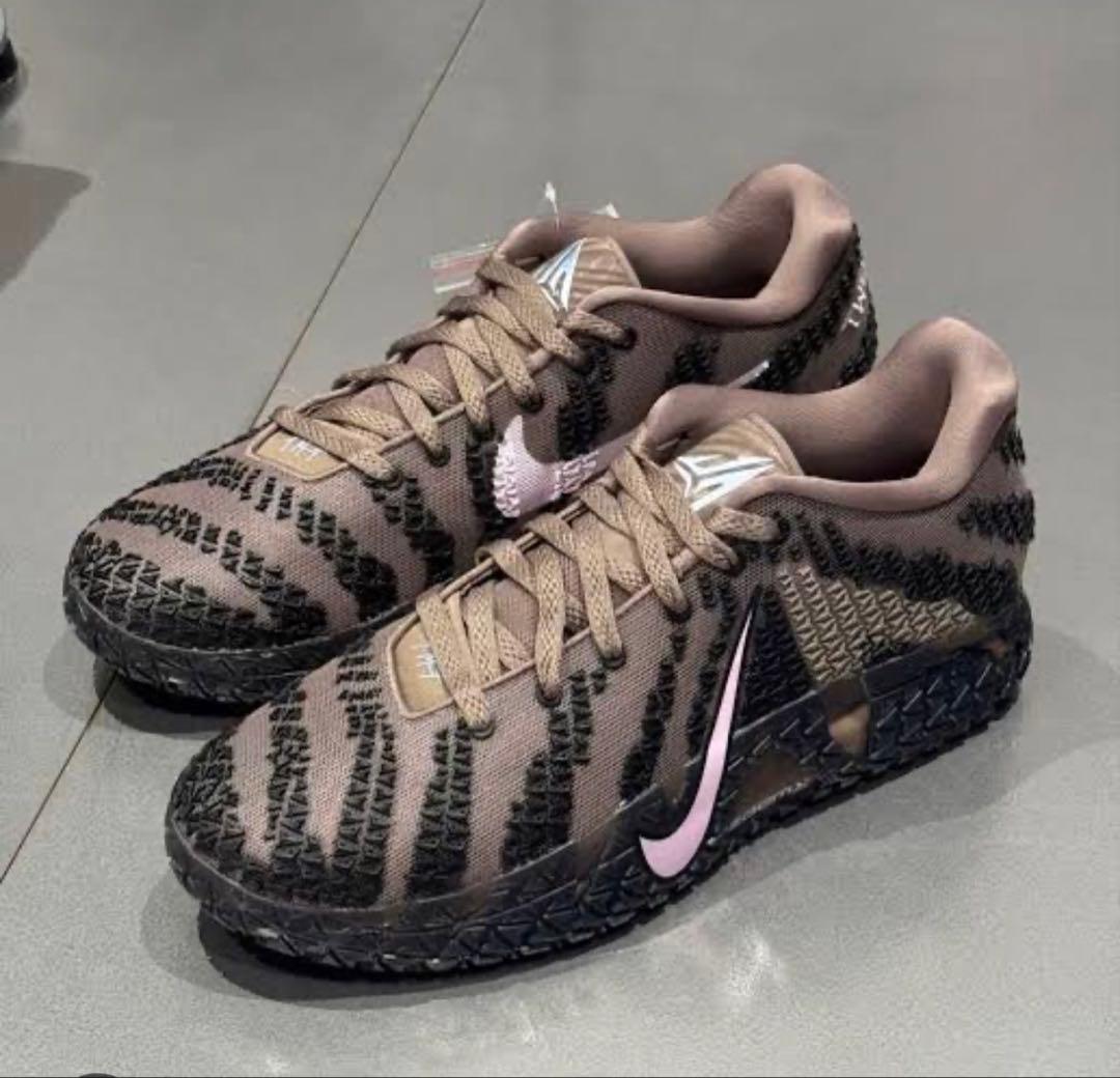 Nike ZoomX バスケットボールシューズ ブラウン/ピンク