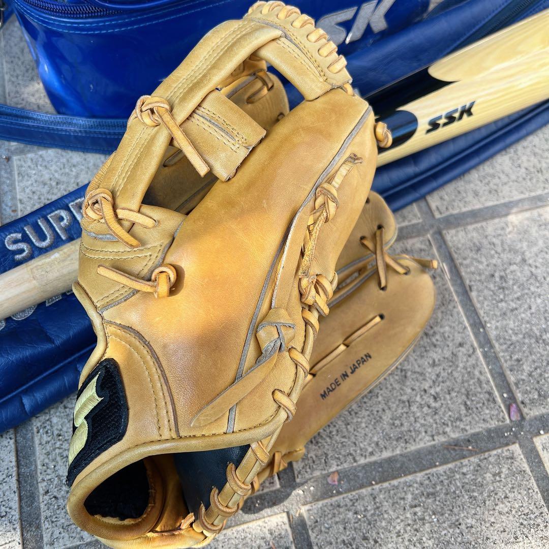 SSK 立浪モデル　グローブ　バット　バッティング手袋　スパイク（asics）