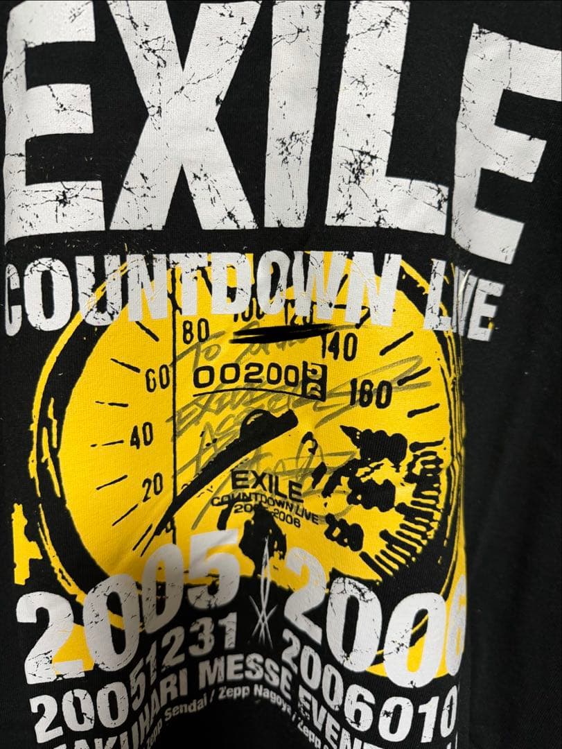 ATSUSHIサイン入りEXILE カウントダウンライブ Tシャツ