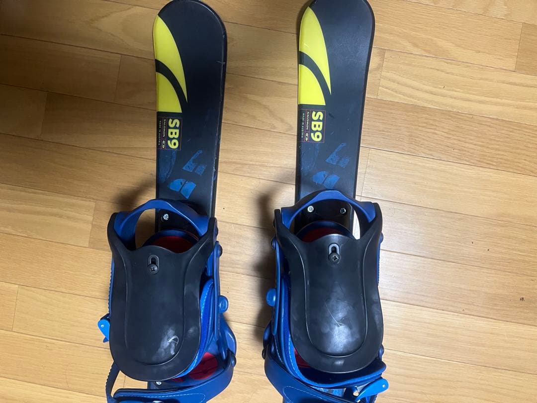 SB9 スキー板 青/黒/黄色　サロモン　99センチ　ボードブーツセット