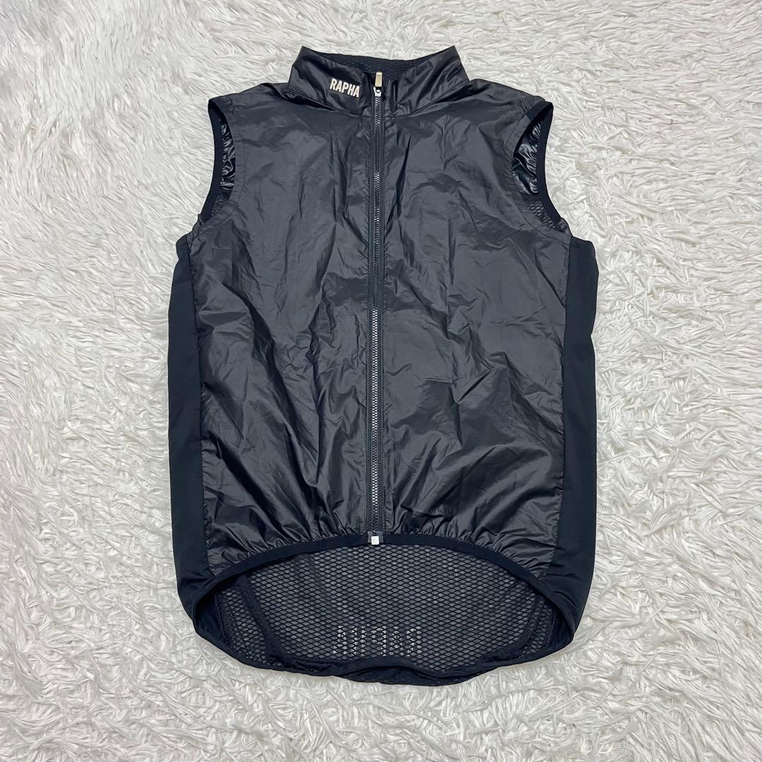 激レア ラファ Rapha ナイロンジャケット ベスト ジップ メッシュ 黒