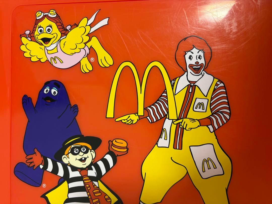 McDonald's キャラクターテーブル 2001年製　プラスチック　レトロ