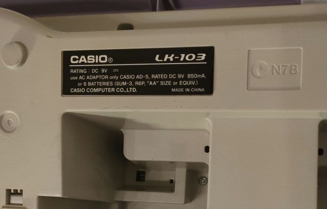 CASIO カシオ 光ナビゲーションキーボード LUCE ルーチェ LK-103