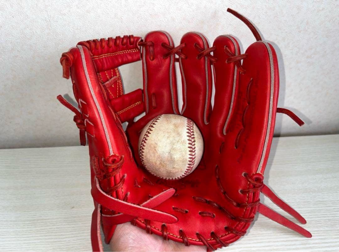 セール価格　Rawlings 硬式グローブ 大人内野手用 赤