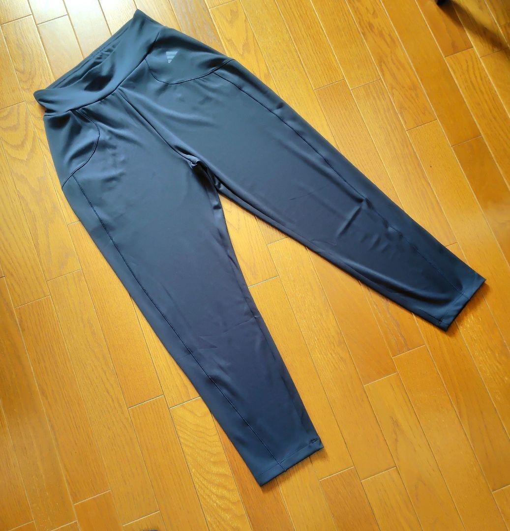 新品タグ付☆adidas 黒 フィットネス　パンツ Lサイズ ポケット付