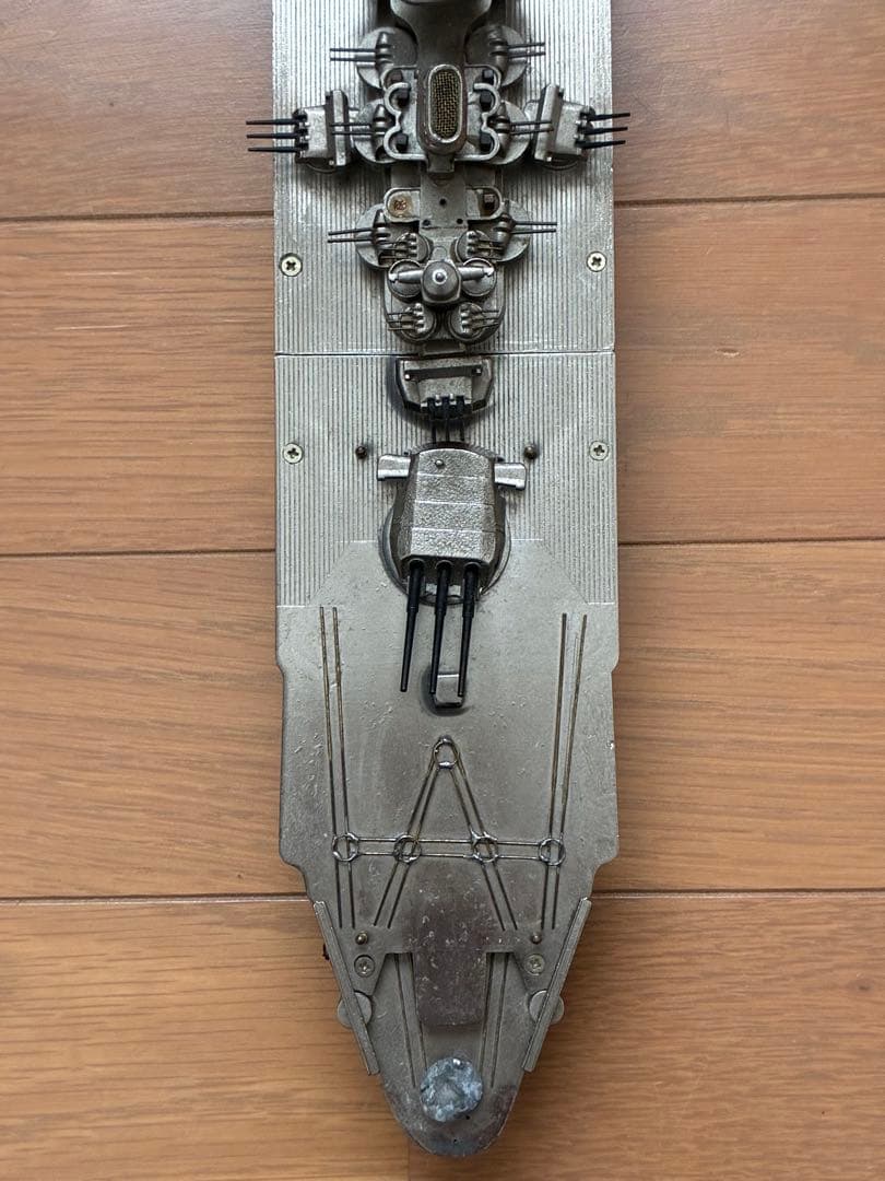 【大型47cm・655g】戦艦大和 金属製模型 完成品 艦船模型 訳あり