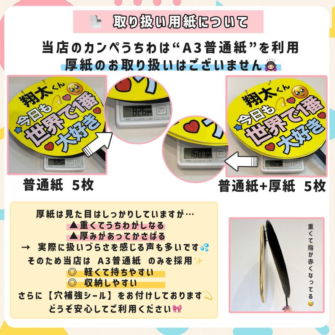 【箱梱包・シール付き】はな¨̮⃝様オーダー カンペうちわ