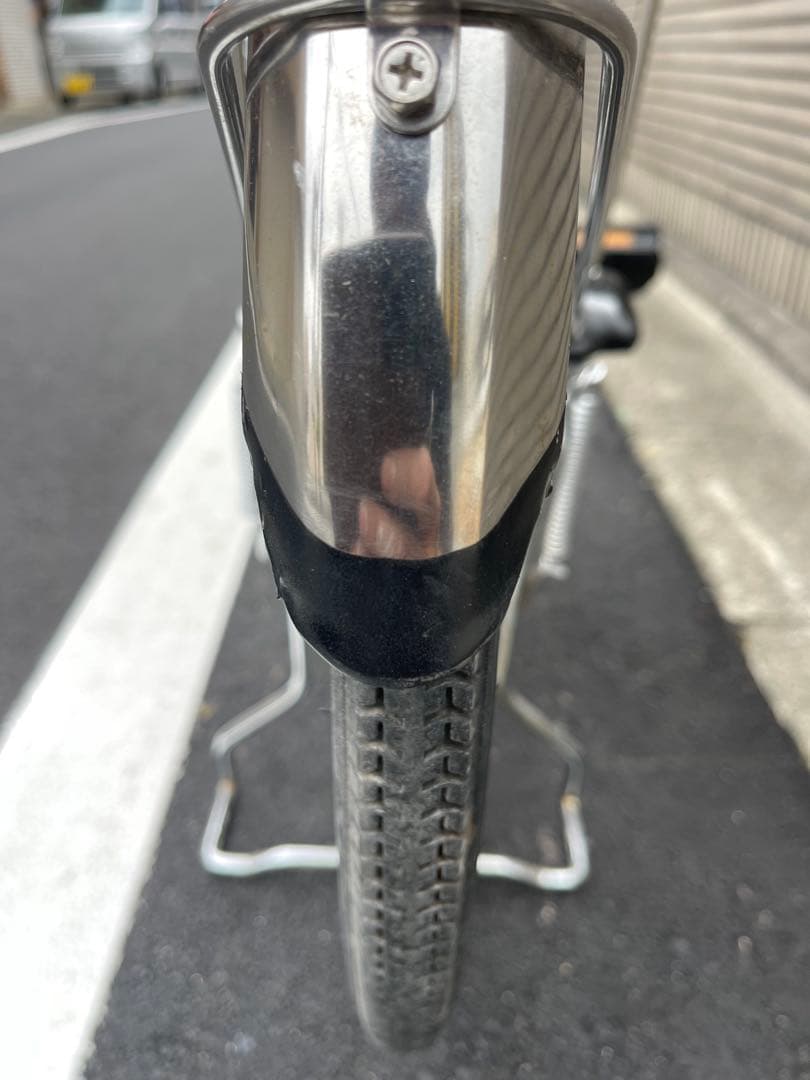 8.9ah Panasonic電動アシスト自転車 シルバー バスケット付き