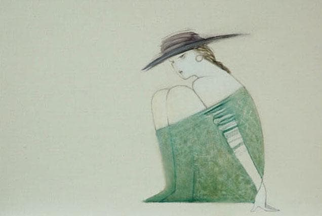 油絵 菅家令子 絵 絵画 インテリア 額付(黒) F4-072012 人物 女性
