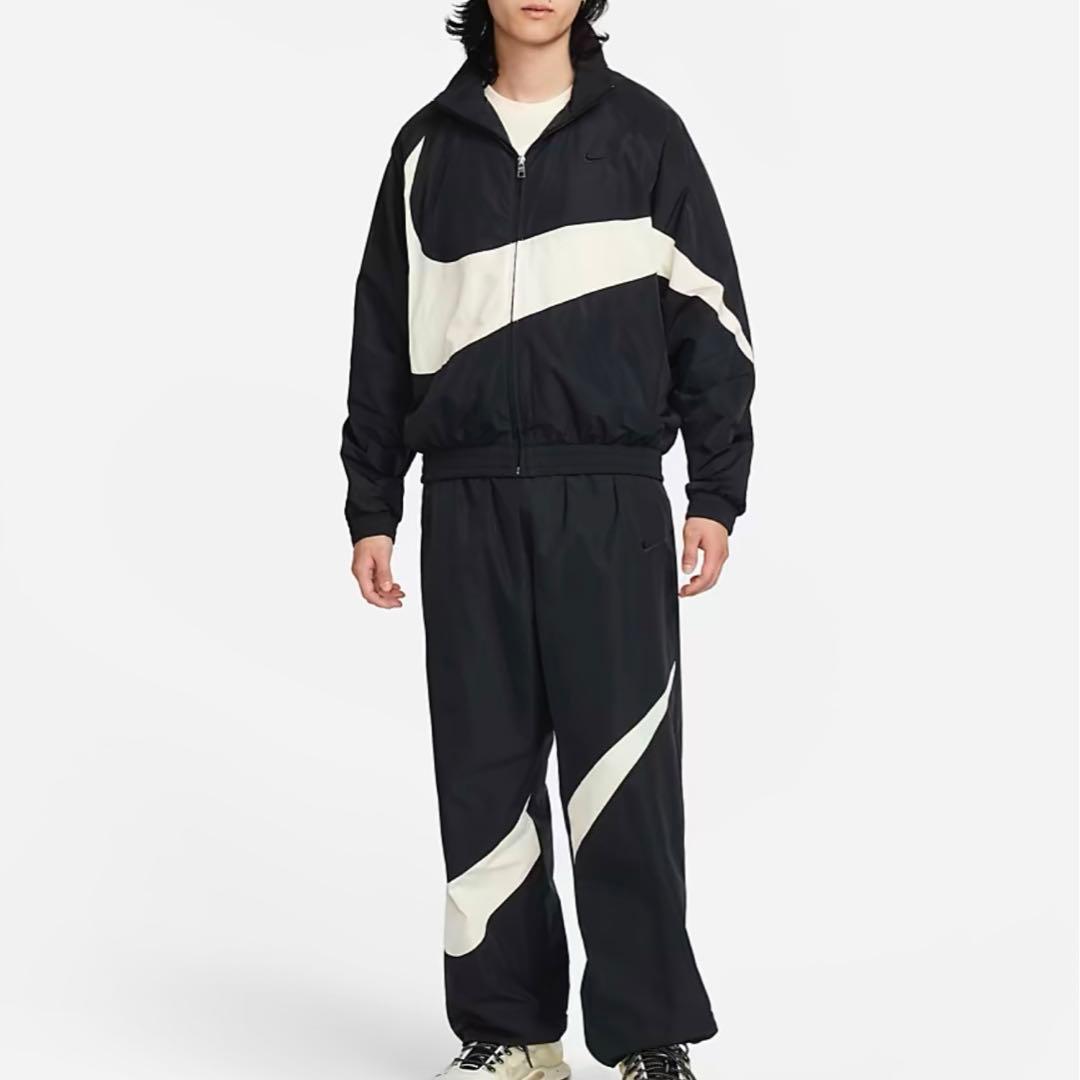 新品　完売　ブラック　XLサイズ　NIKE ビッグスウッシュ セットアップ