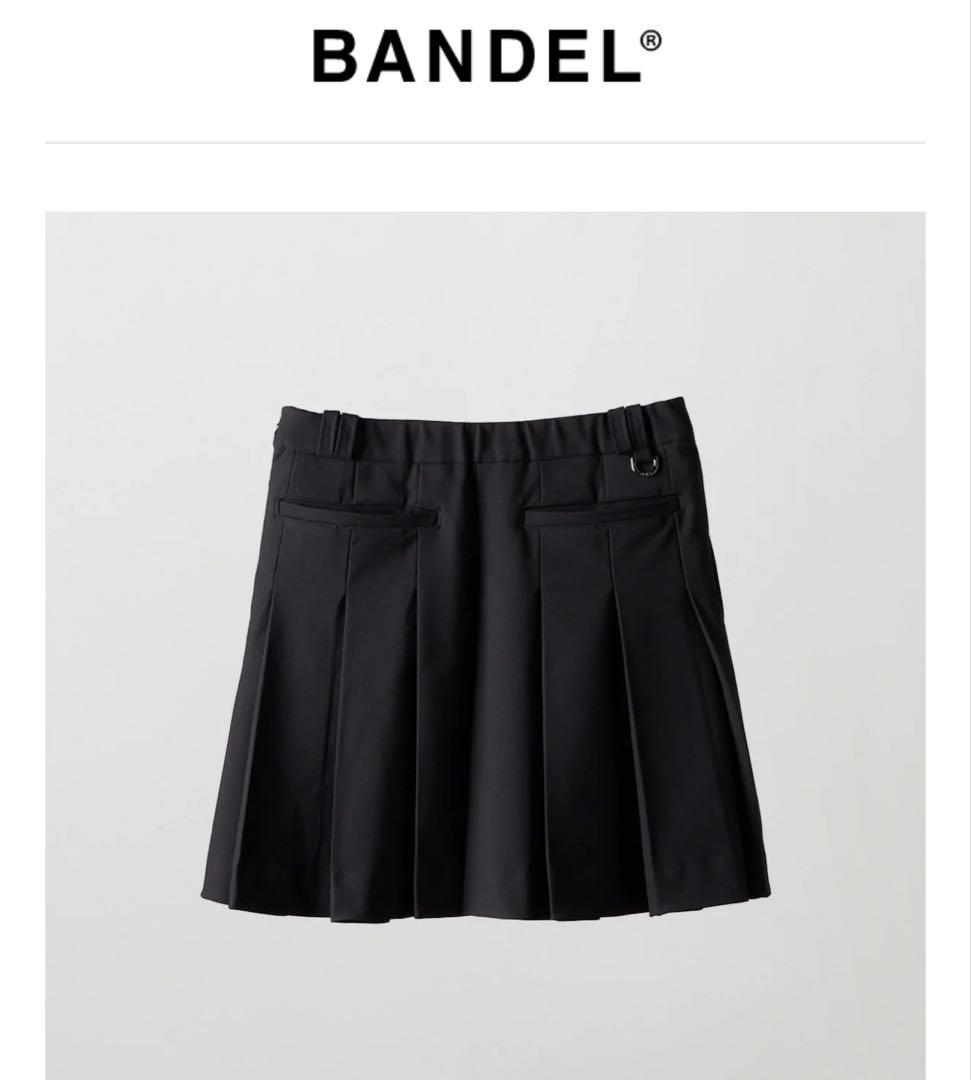 BANDAL GOLFブラック プリーツスカート　M